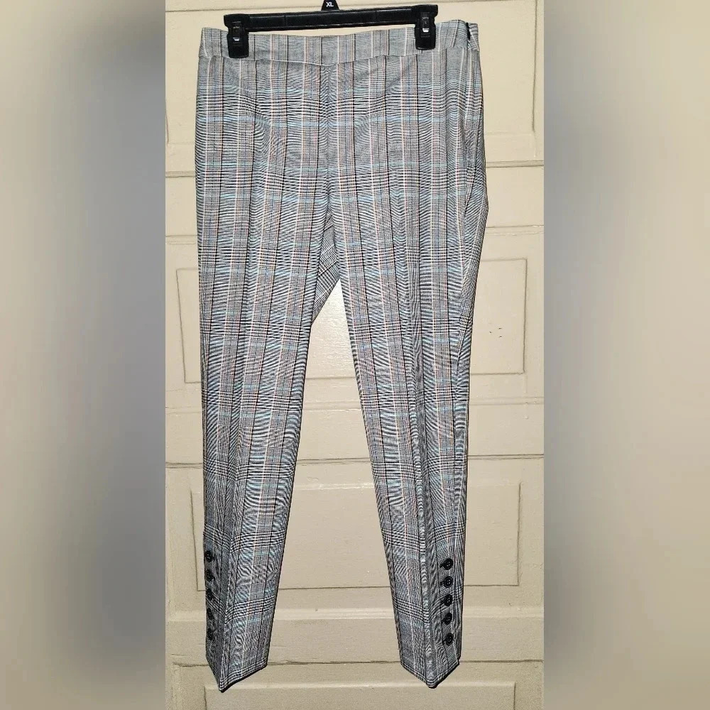 Talbots Chatham Button Hem Ankle Pants - Macintosh Plaid NWT